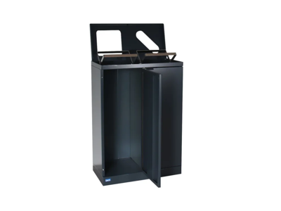 Affaldsbeholder Bica 2x65L sort