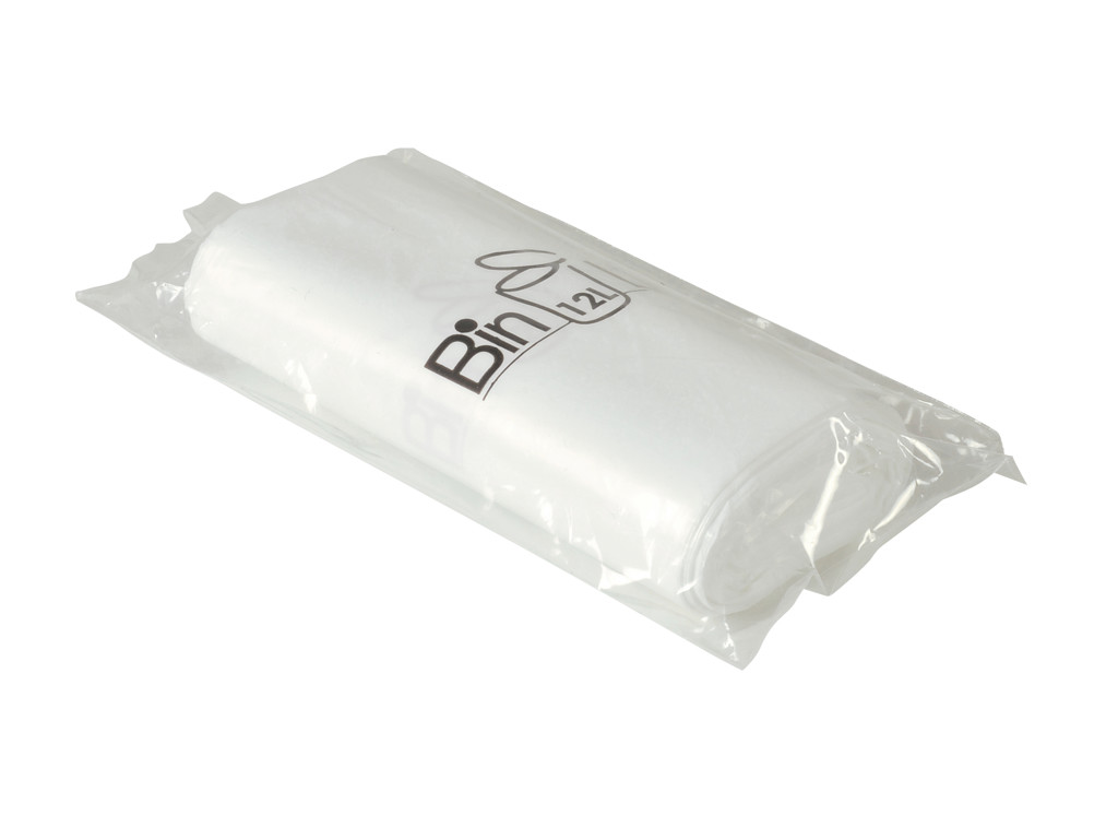 Spandeposer 40x57 12L LLDPE hvid m/stjernebund 20 stk