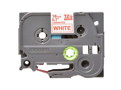 Brother tape TZe242 18mm rød/hvid