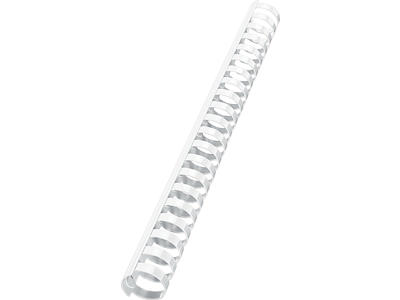 Spiralrygge 6 mm 21 ringe hvid 100 stk A4