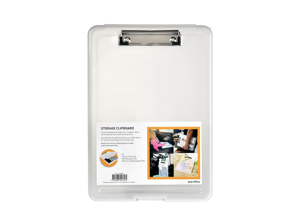 Clipboard m/opbevaringsrum A4 