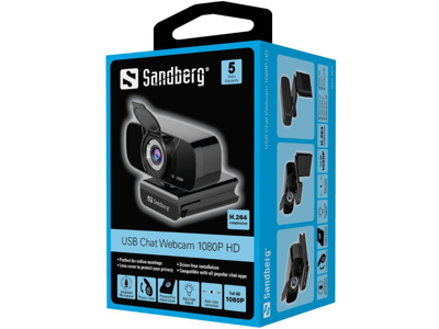 Sandberg USB Chat Webcam 1080P