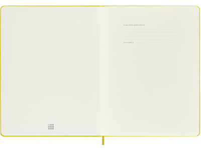 Notesbog Moleskine | Classic hard | Linjeret | XL | Hay-Yellow silke