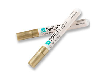 Glastavle marker Naga guld 4,5 mm Wet Erase