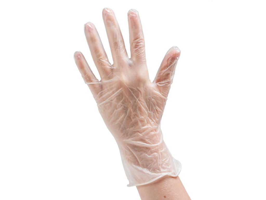 VINYLHANDSKER L TRANSPARENT