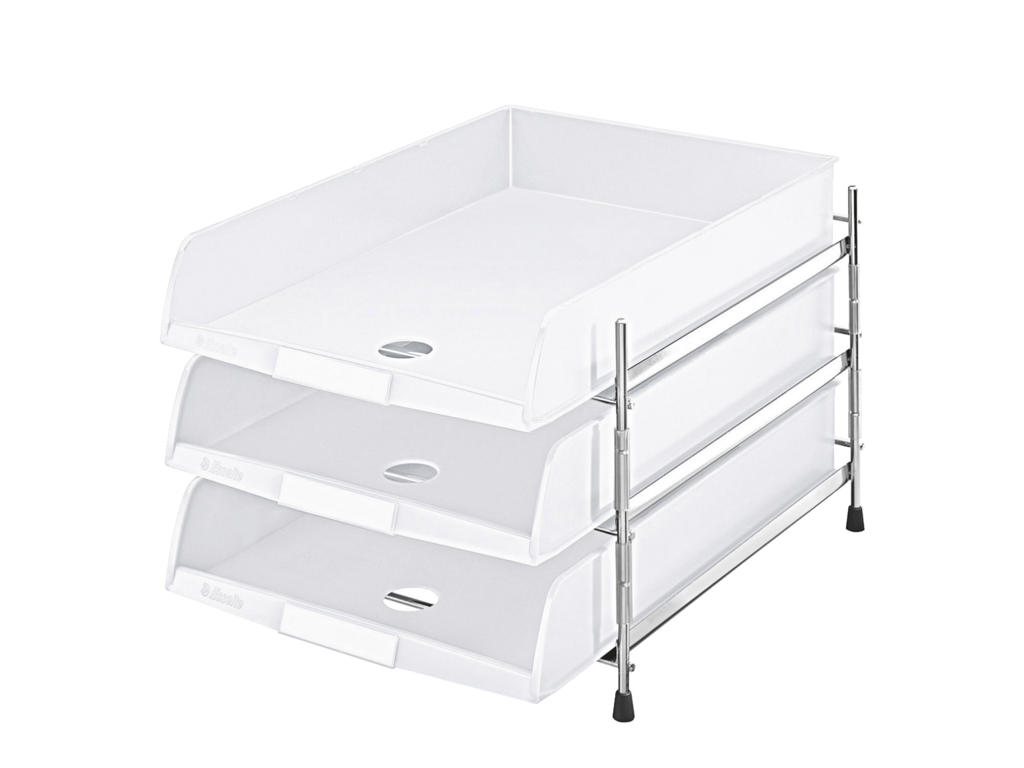 Brevbakkesæt C4 med 3 bakker i hvid