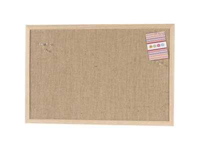 Opslagstavle Lintex Boarder 150,5x120,5 cm naturstof med aluramme