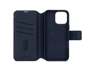 Cover til iPhone 16 Pro Max Decoded læder navy