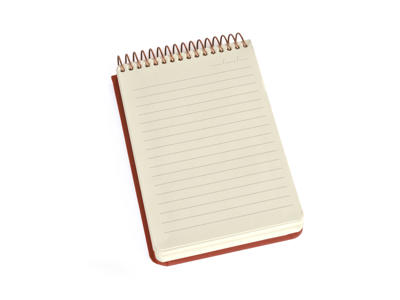 Notesblok KOZO Premium A6 100 g linjeret rust