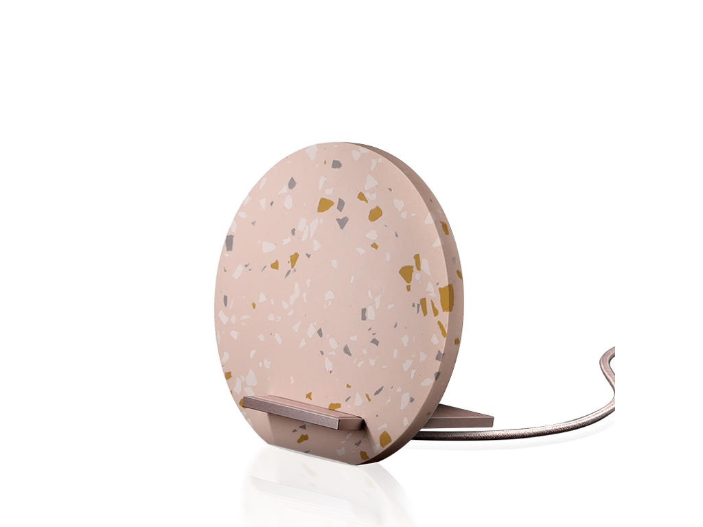 Native Union Dock Wireless stand terrazzo rose