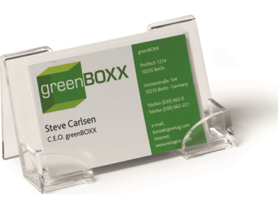 Visitkortholder Durable akryl 50 kort