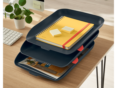 Brevbakkesæt Leitz Cosy sæt á 3 stk grå 