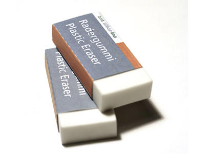 Viskelæder Office hvid pvc-fri