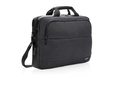 Swiss Peak moderne 15” laptop taske, sort