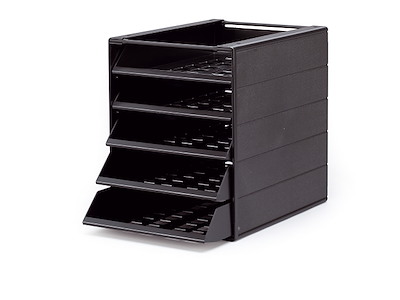 Skuffekabinet Idealbox Basic 5 skuffer sort