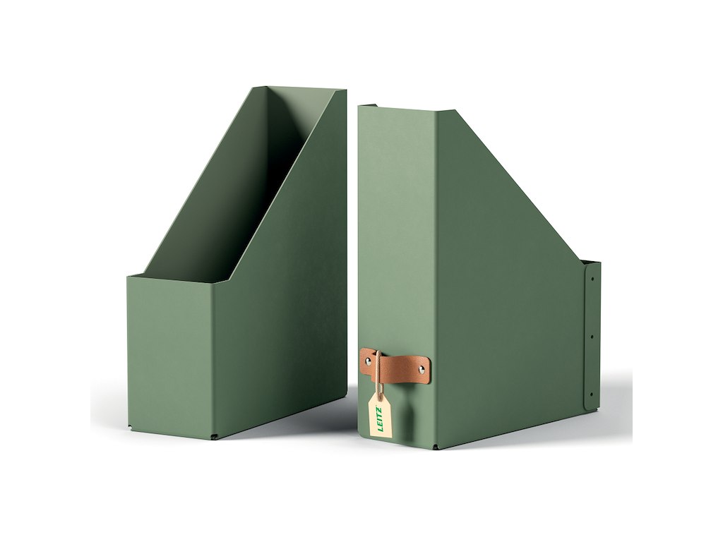 Tidsskriftsamler A4 Leitz Puro grøn 2 stk