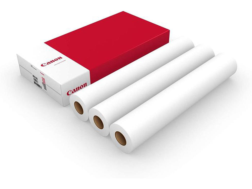 Plotterpapir 610 mm x 50 meter standard 90 gram 3 ruller