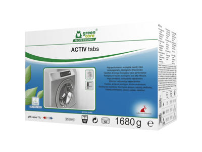 Tøjvasketabs Green Care u/farve m/parfume 56 stk.