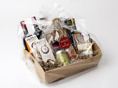 Cellofan 60 cm x 50 m klar, box m/kniv