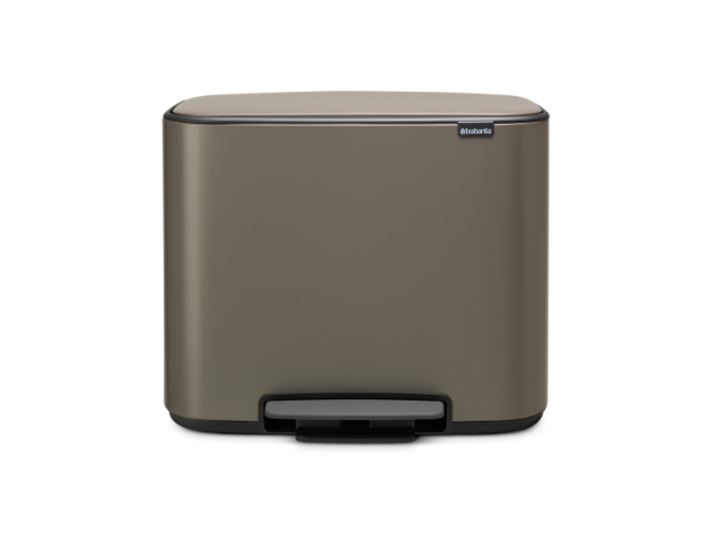Brabantia Pedalspand Bo | 11 + 23 liter | Platinum