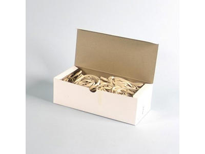 Elastikker | 120x5mm | hvid | 500 g ca 318 stk