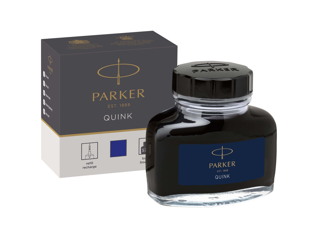 Blæk i flaske Parker blå 57 ml