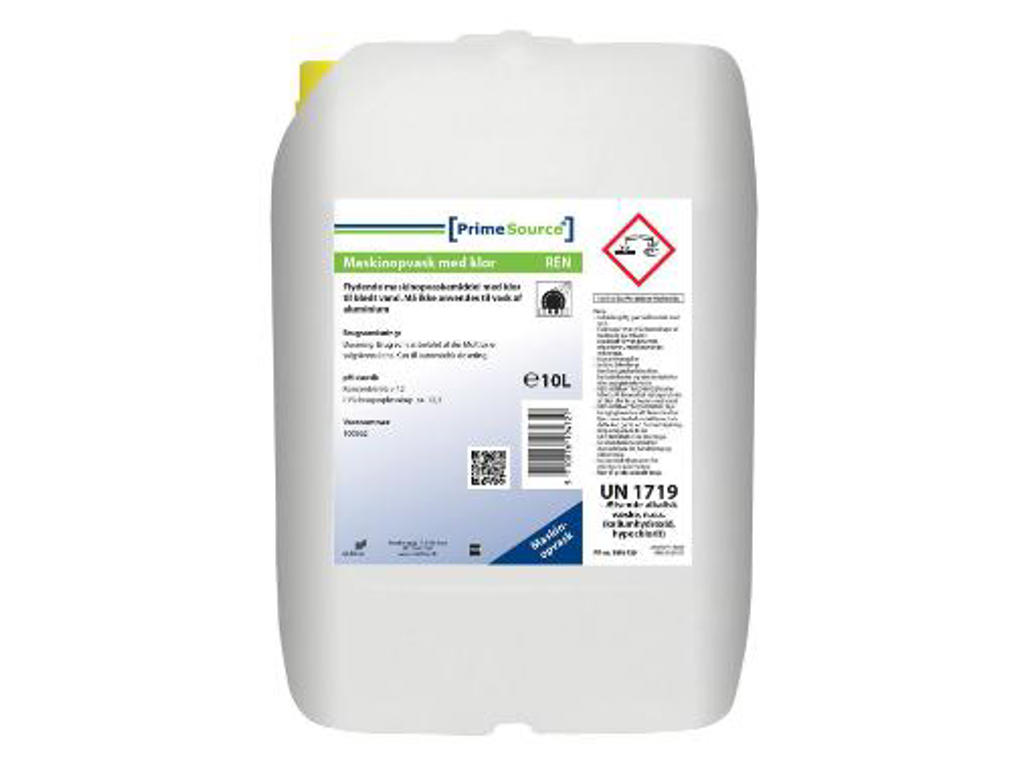Maskinopvask Prime Source Ren flydende m/klor 12,3 kg