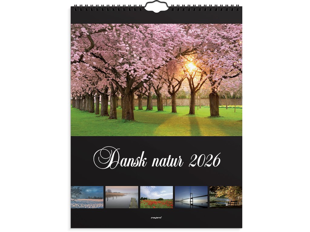 Vægkalender Dansk natur 2026