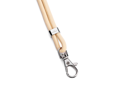 Nøglesnor/Keyhanger Durable rPET med karabinhage og sikkerhedslås beige 10 stk