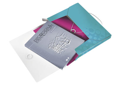 Arkivæske Leitz wow 30 mm isblå