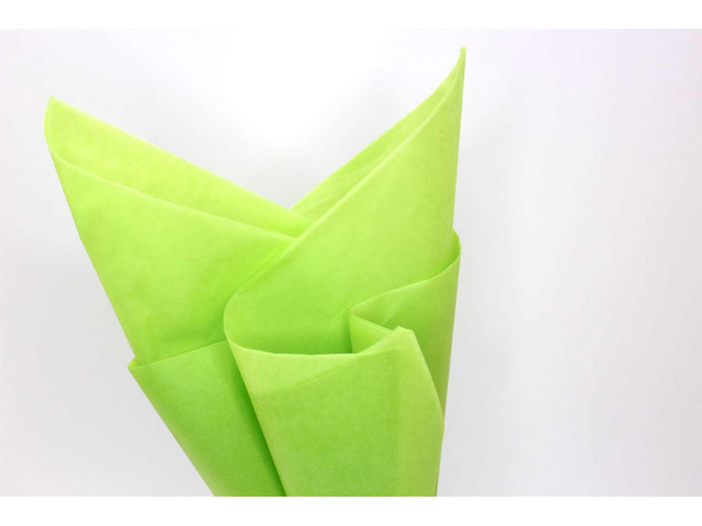 Silkepapir 50x75cm 17gr. limegrøn 480 ark