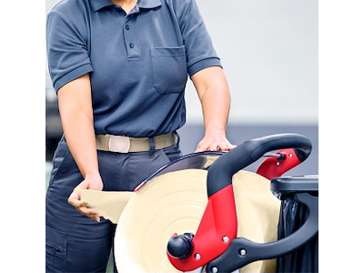 Aftørringspapir Tork W1 127107 Basic 1-lags gul 1190 m.