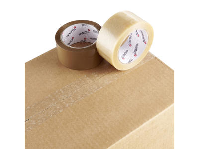Pakketape PP solvent 48 mm x 66 meter klar