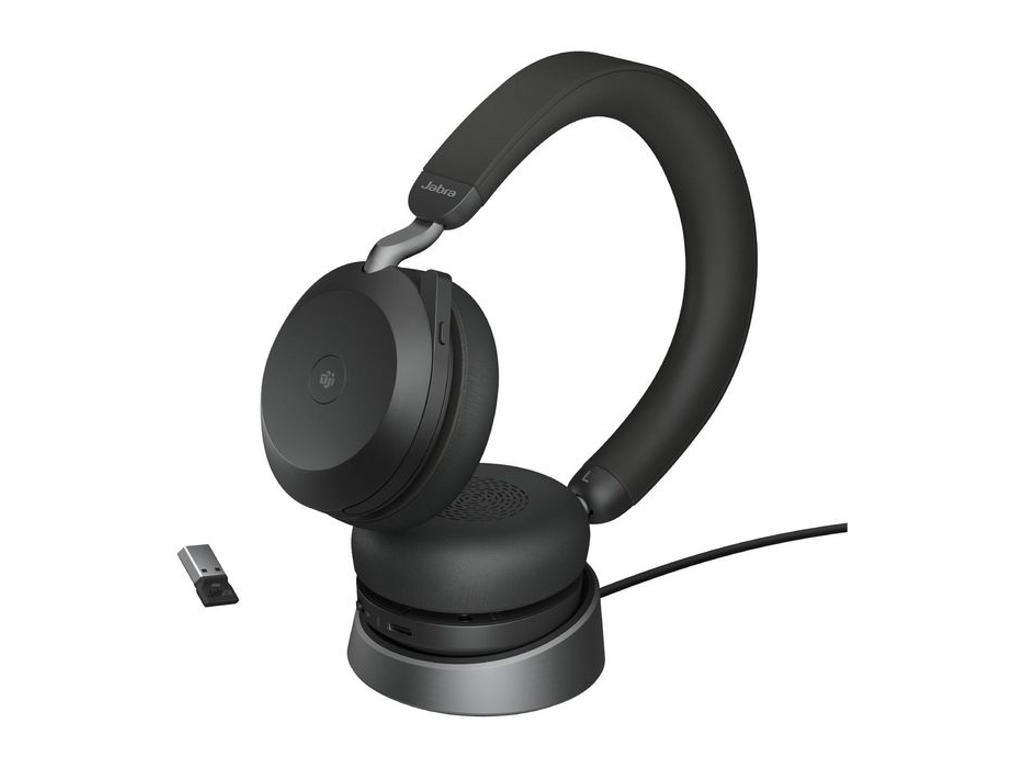 Headset Jabra Evolve2 75 stereo med ladestander