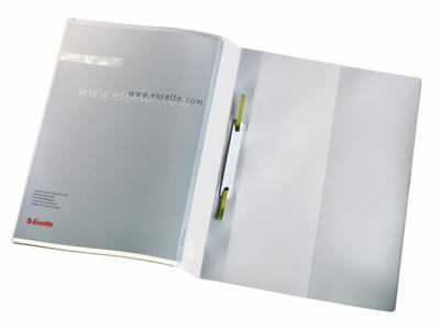 Tilbudsmappe A4 hvid dobbelt forside, med lomme