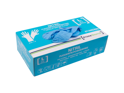 Nitrilhandske pudderfri Standard L blå 100 stk