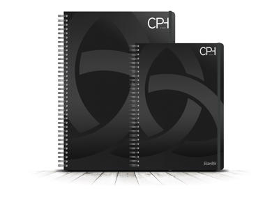 Notesbog CPH A5+ linjeret sort
