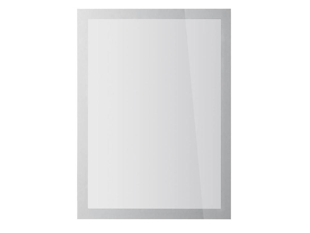 Skilt Duraframe Sun A4 sølv magnetisk 2 stk
