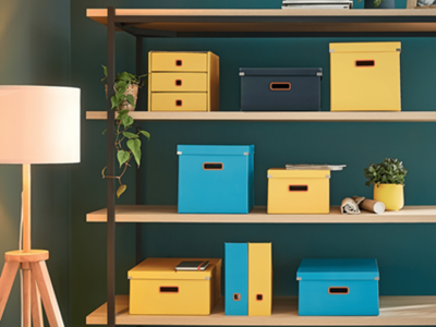 Tidsskriftsamler A4 Leitz Cosy blå