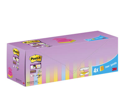 Post-it Z Super Sticky 76x76mm ass 24 stk (R330)