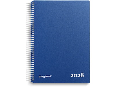 Timekalender blå PP-plast 2028
