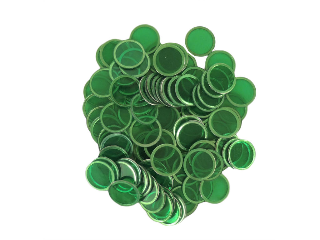 Dækbrikker med magnet grøn 100 stk