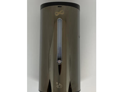 Dispenser med sensor i metalic sort 700 ml