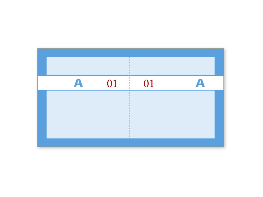 Kuponbog Blå 2x100 blade