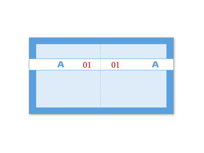 Kuponbog Blå 2x100 blade