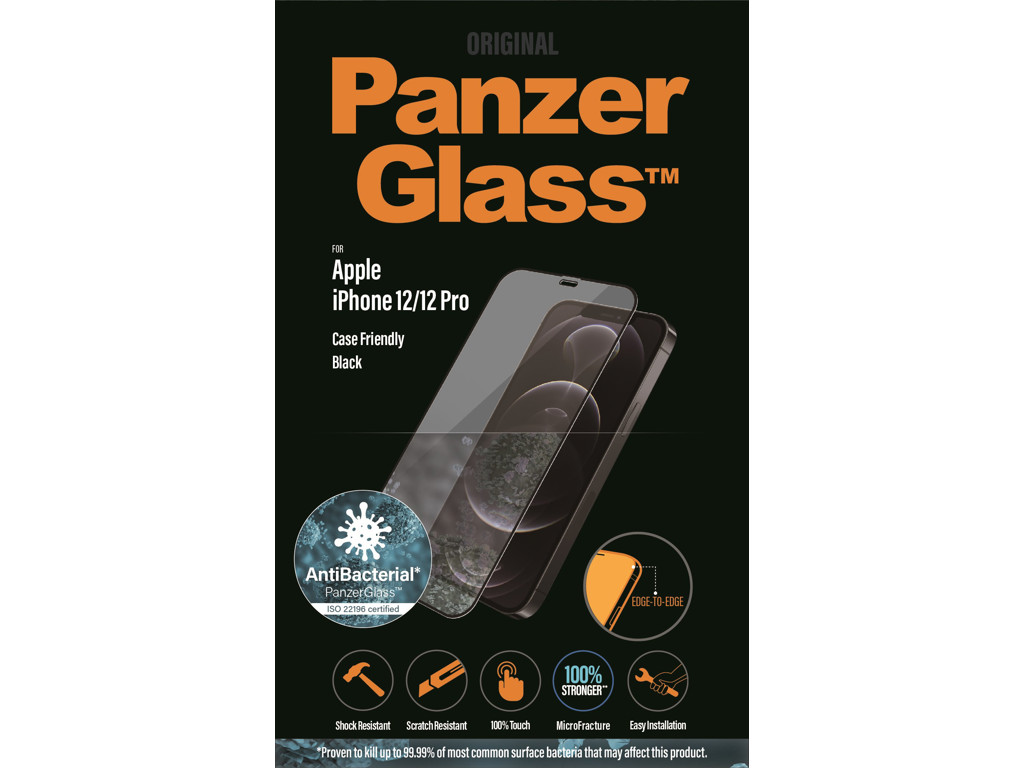 PanzerGlass iPhone 12/12 Pro sort