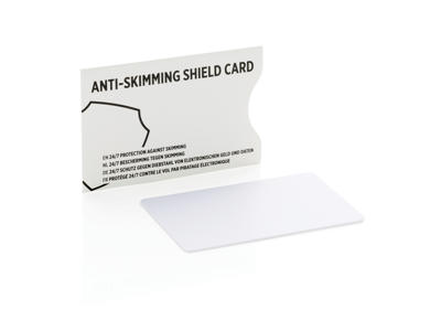 Anti skimming kort, hvid