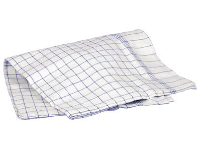 Viskestykke kokke 50x100 cm hvid /blå