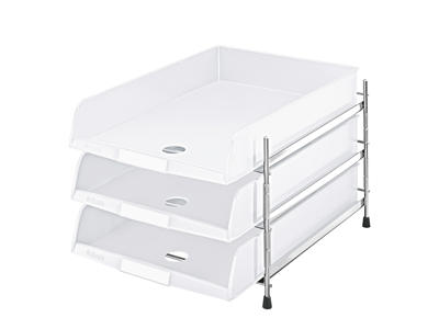 Brevbakkesæt C4 med 3 bakker i hvid