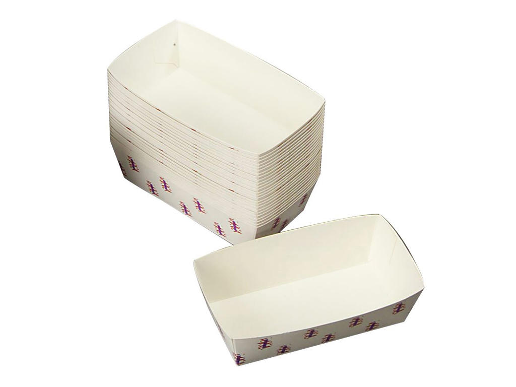 Pommes Frites bakke nr. 1 brun 90 stk